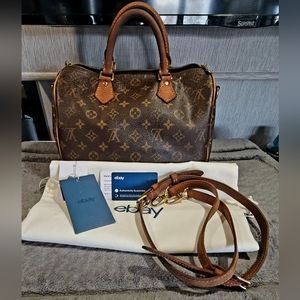 Louis Vuitton Speedy 30 Bandouliere Bag Monogram Canvas